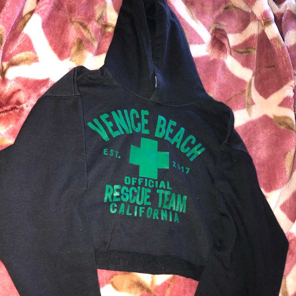 Venice beach Crop top hoodie